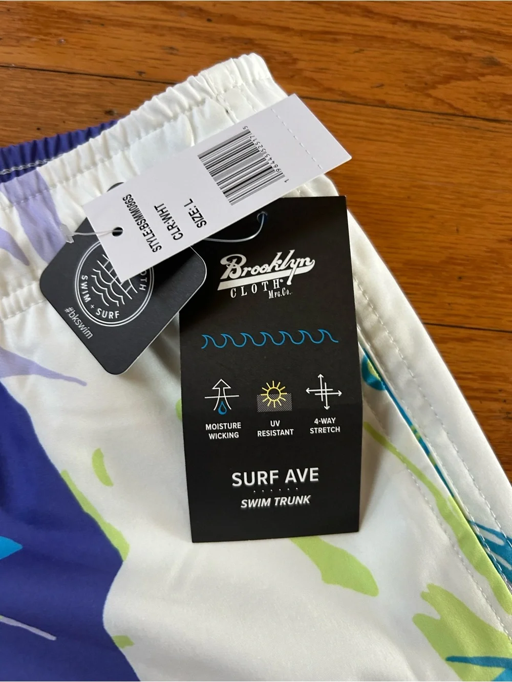 NWT Brooklyn Cloth Men's Swim Trunks size L